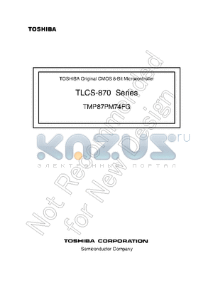 TMP87PM74FG datasheet - TLCS-870 Series