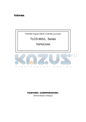 TMP93CM40 datasheet - CMOS 16-Bit Microcontroller