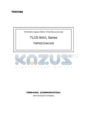 TMP93CS45 datasheet - CMOS 16-Bit Microcontroller
