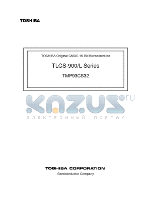 TMP93CS32F datasheet - CMOS 16-Bit Microcontroller