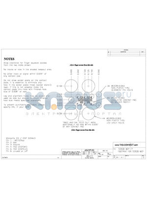 TC2030-MCP-FP datasheet - TRACE AND VIA KEEP OUT AREA ADDITIONAL NO VIAS WITHIN 0.020 OF ANY CONTACT PAD