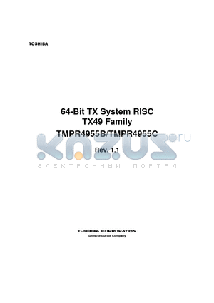 TMPR4955B datasheet - 64-Bit TX System RISC TX49 Family