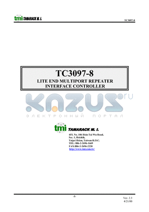 TC3097-8 datasheet - LITE END MULTIPORT REPEATER INTERFACE CONTROLLER