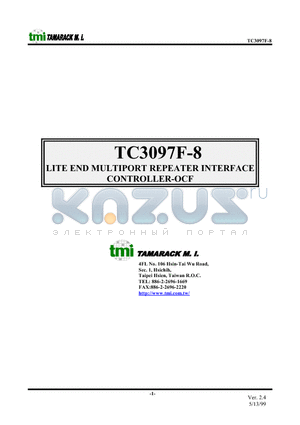 TC3097F-8 datasheet - LITE END MULTIPORT REPEATER INTERFACE CONTROLLER - OCF