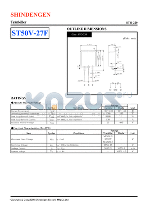 ST50V-27F datasheet - Trankiller