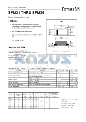 SFM32 datasheet - Super fast recovery type