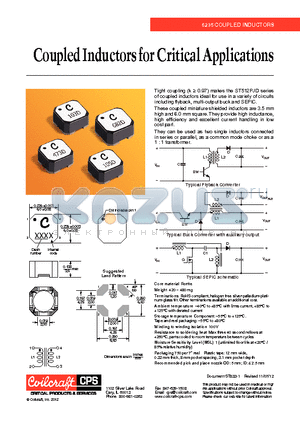 ST512PJD datasheet - Coupled Inductors for Critical Applications