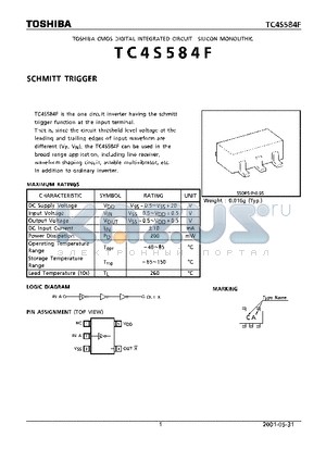 TC4S584F_01 datasheet - SCHMITT TRIGGER