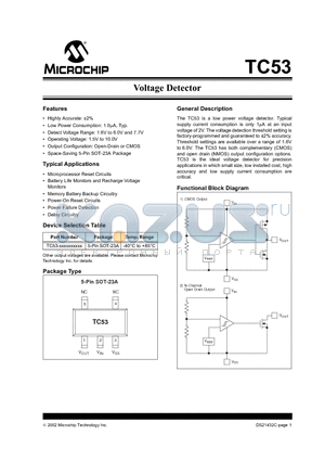 TC53C2802CTTR datasheet - TC53