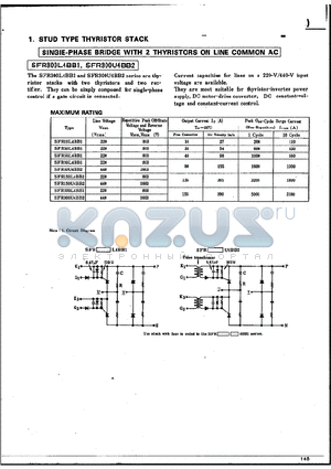 SFR16LXXX datasheet - SINGLE-PHASE BRIDGE WITH 2 THYRISTORS ON LINE COMMOM AC