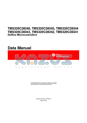 TMS320C28342ZFET datasheet - Delfino Microcontrollers