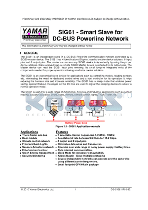 SFSL5.5MDB datasheet - Smart Slave for DC-BUS Powerline Network