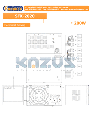 SFX-2020 datasheet - Mechanical Drawing