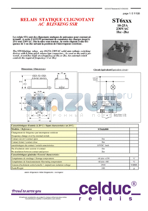 ST647000 datasheet - AC BLINKING SSR