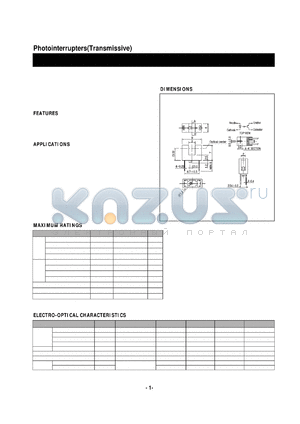 SG-223 datasheet - Photointerrupters(Transmissive)