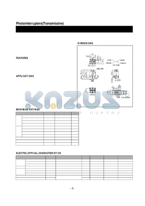 SG-246 datasheet - Photointerrupters(Transmissive)