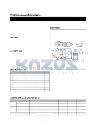 SG-248 datasheet - Photointerrupters(Transmissive)