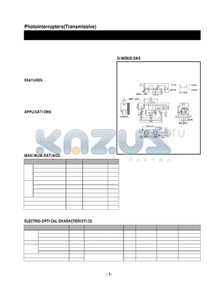 SG-257 datasheet - Photointerrupters(Transmissive)