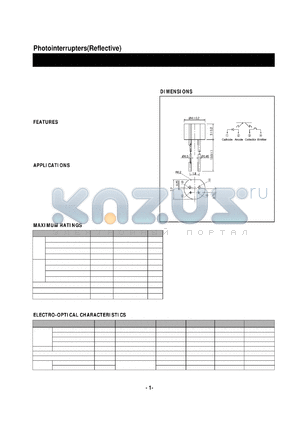 SG-2BC datasheet - Photointerrupters(Reflective)