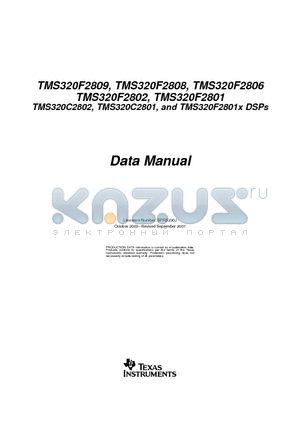 TMS320F2801ZGMA datasheet - Digital Signal Processors