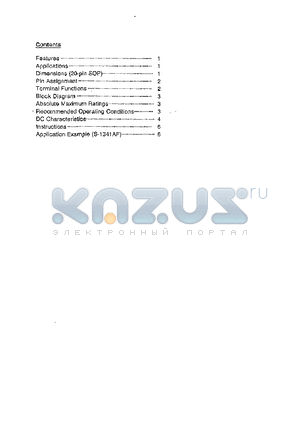 S-13L41AF datasheet - CMOS 4-bit 1-chip MICROCOMPUTER