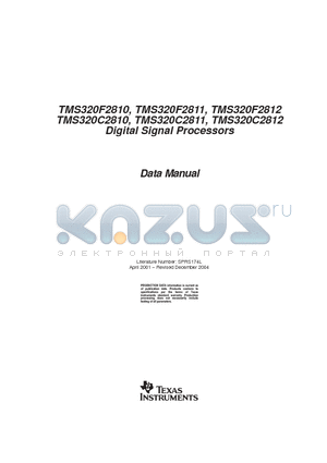 TMS320F2812ZHHQ datasheet - Digital Signal Processors