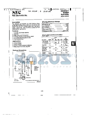 SG205D datasheet - GREEN GaP LESDs