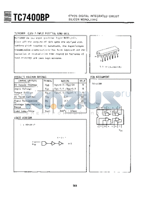 TC7400BP datasheet - TC7400BP