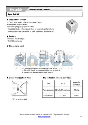 S-5LD3 datasheet - RF COILS