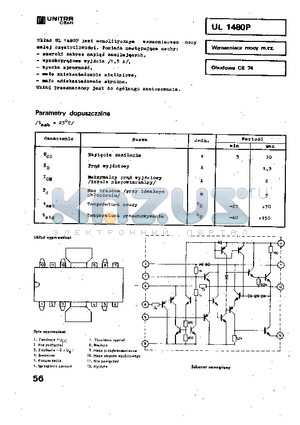 UL1480 datasheet - WZMACNIACZ MOCY M.CZ.