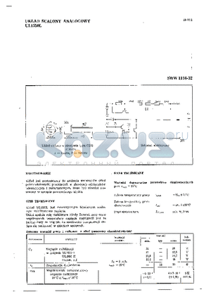 UL1550 datasheet - UKLAD SCALONY ANALOGOWY