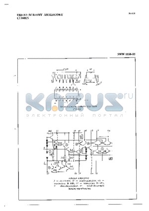 UL1601N datasheet - UKLAD SCALONY ANALOGOWY