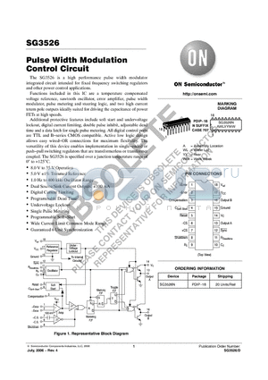 SG3526_06 datasheet - Pulse Width Modulation Control Circuit