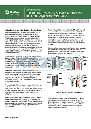 UL2054 datasheet - Introduction to Li-ion Battery Technology