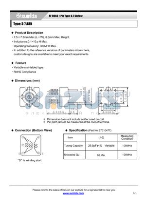 S-7LBFN datasheet - RF COILS