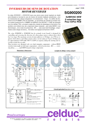 SG900200 datasheet - MOTOR REVERSER