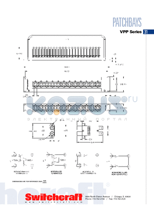 VJHDNTZ datasheet - Video Patchbay Series