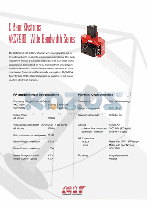 VKC7980W datasheet - Wide Bandwidth Series