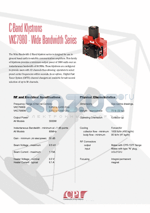 VKC7980 datasheet - Wide Bandwidth Series