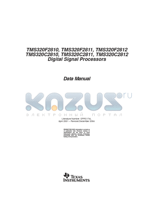 TMX320F2812GHHS datasheet - Digital Signal Processors