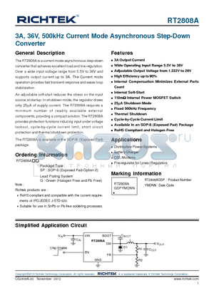 VLF10045 datasheet - 3A, 36V, 500kHz Current Mode Asynchronous Step-Down Converter