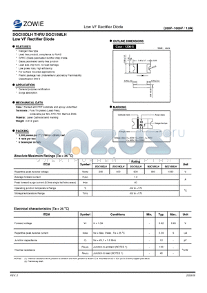 SGC10DLH datasheet - Low VF Rectifier Diode