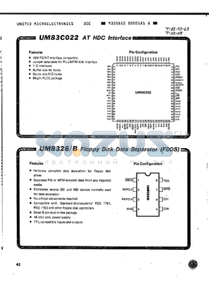 UM83C022 datasheet - AT HDC INTERFACE