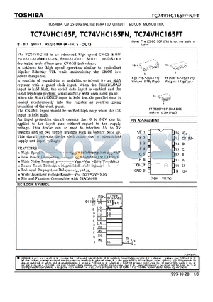 TC74VHC165FN datasheet - 8-BIT SHIFT REGISTER