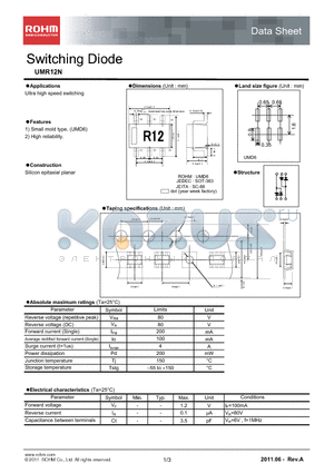 UMR12N_11 datasheet - Switching Diode