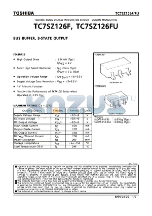 TC7SZ126F datasheet - BUS BUFFER, 3-STATE OUTPUT