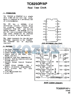 TC8250P datasheet - Real time clock