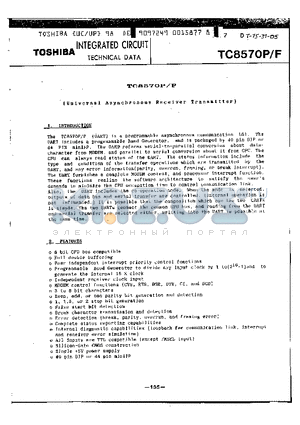 TC8570F datasheet - Universal Asychronous Receiver Transmitter