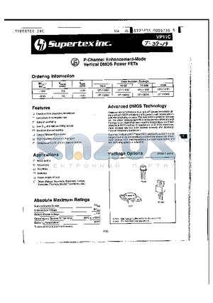 VP1120N1 datasheet - P-Channel Enhancement-Mode Vertical DMOS Power FETs