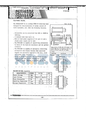 TC9154AP datasheet - electronic volume